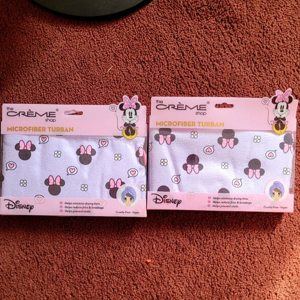 The Crème Shop - Disney Minnie Mouse Microfiber Turban - 2 Pack NEW